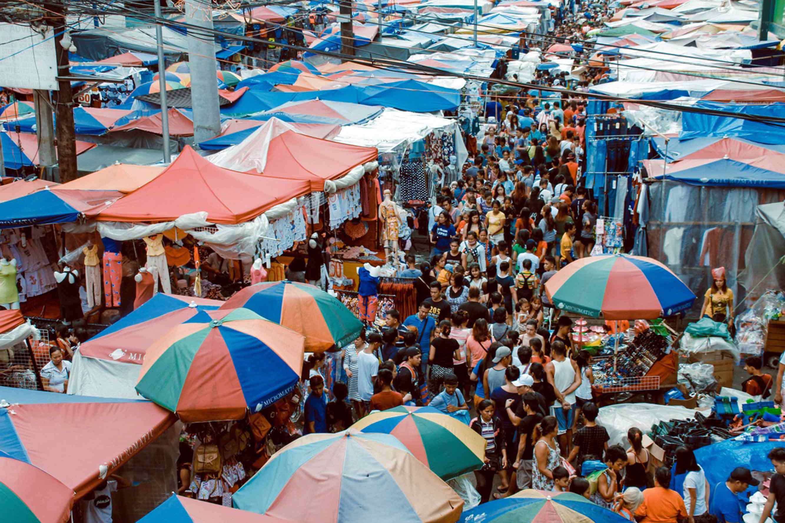 Crowded Street Market